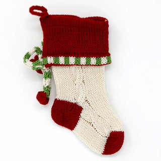 Mini Cable-Knit Bow Stocking