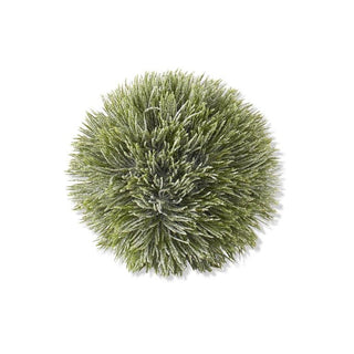 Green decorative sphere on a white background