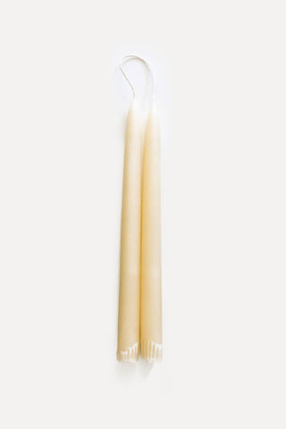 The Hand-Dipped Taper Candle: Ivory / 11 in.