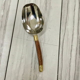 Driftwood & Gold Ice Scoop