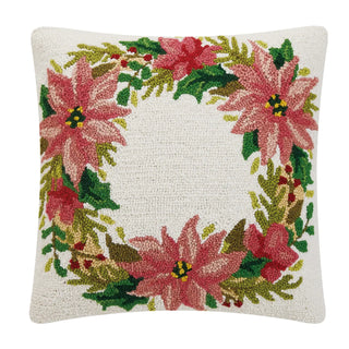 Christmas Wreath White Hook Pillow