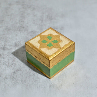 Florentine Carved 2" Mini Wood Box with Lid, Ring Box