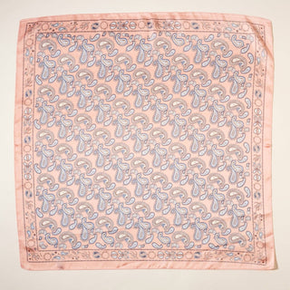 Elegant Paisley Soft Scarf | Timeless Silk-Feel Polyester Bandana: Camel / One / 5DR98090
