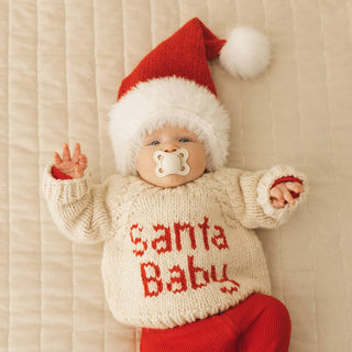 Santa Baby Crew Neck Sweater Baby & Toddler: 12-18 months