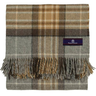 Highland Tartan Tweed Merino Wool Throw - Mckellar