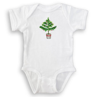 Christmas Tree In Pot: Natural Guest Towel / -