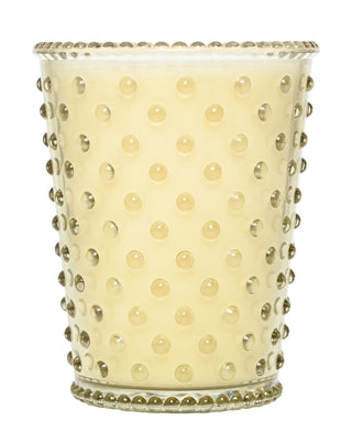 Hobnail Glass Candle - Vanilla Santal