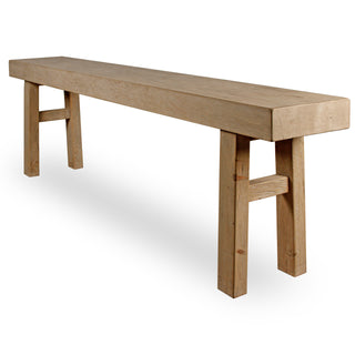 Capri Long Plank Console Table Weathered Natural Pinewood