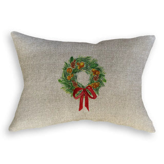 Christmas Wreath Pillow