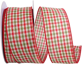 Holiday Country Plaid Wired - 2-1/2", 50yrds