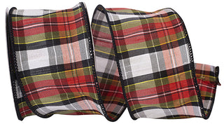 Holiday Tradition Dupioni Plaid Wired -2.5", 10yrds