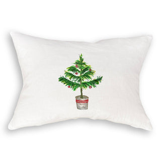 Christmas Tree In Pot: Natural Guest Towel / -