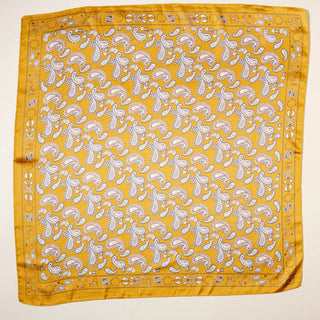 Elegant Paisley Soft Scarf | Timeless Silk-Feel Polyester Bandana: Camel / One / 5DR98090