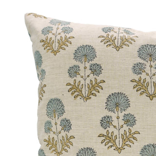Rishi Print Pillow Blue Both Sides - 22X22