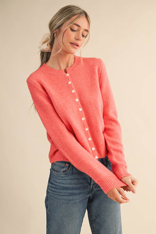 S MARLED KNIT SWEATER CARDIGAN MSW11248: MOCHA / S