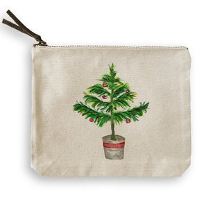 Christmas Tree In Pot: Natural Guest Towel / -