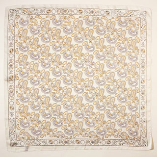 Elegant Paisley Soft Scarf | Timeless Silk-Feel Polyester Bandana: Camel / One / 5DR98090