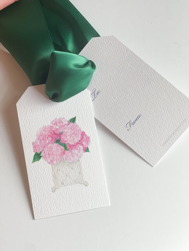 Pink Hydrangea Gift Tag