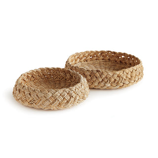 Abaca French Braided Baskets