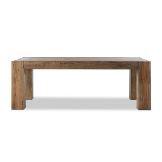 Abaso Dining Table 86" Rustic Wormwood Oak