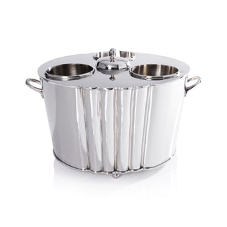 Alsace Brass Three Bottle Cooler