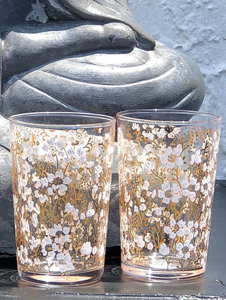 Eden Golden Flower Tea Glasses