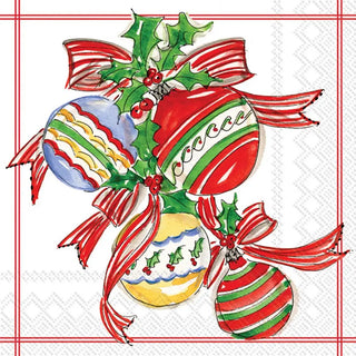 Paper Cocktail Napkins Christmas Bells pk/20