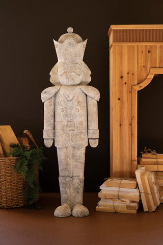 Rustic Metal Christmas Nutcracker 42.5"