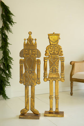 Antique Gold Nutcracker 42"