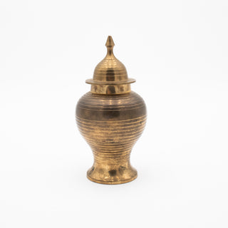 Vintage Brass Covered Urn