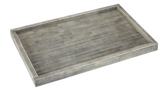 Grey and White Candy Stripe Bone Inlay Tray