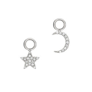 Star Moon Post Earring Charms