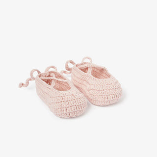 Pink Ballerina Baby Booties - Pink 0-12M