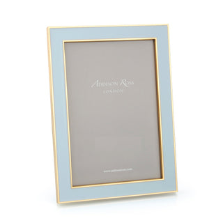 Gold Trim with Powder Blue Enamel Picture Frame