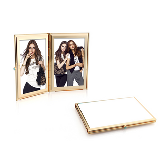 White & Gold Travel Frame