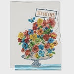 Flower Cake Birthday Greeting Card