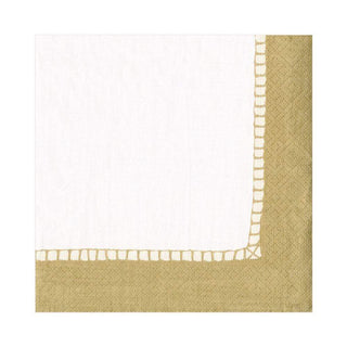 Linen Border Cocktail Napkin