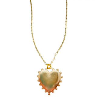 Gold Filled Paperclip Heart Necklace