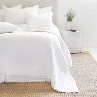 Hampton Quilt - King - White