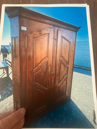 French Provincial Walnut Armoire