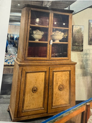 Italian Walnut Painted Cupboard c.1820-1860