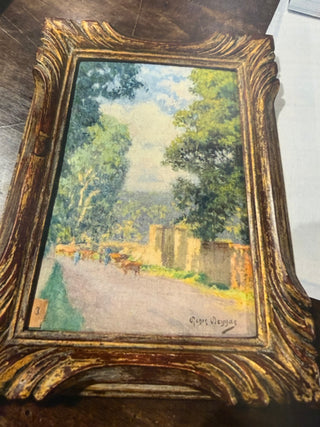Signed French Oil Painting c.1940's-60's
