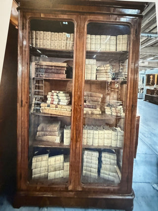 19th Century Italian Walnut Bibliotheque