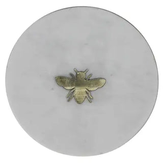 Bee Inlaid Marble Tray