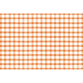 Orange Painted Check Placemat