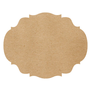 Die-Cut Kraft French Frame Placemat