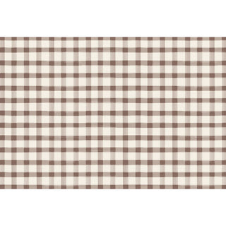 Brown Painted Check Placemat