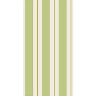 Green Awning Stripe Guest Napkin