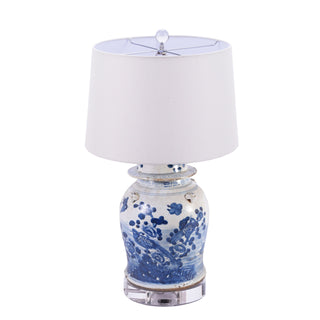 Flowered Bird Motif Temple Lamp