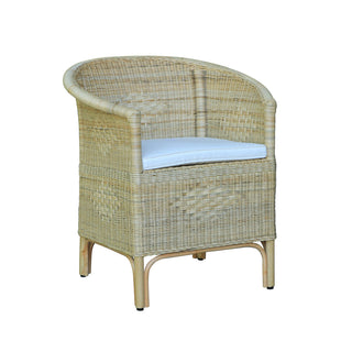 Luana Rattan Diamond Weave Dining Chair